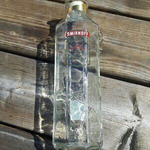 Vintage Smirnoff Vodka Bottle Empty